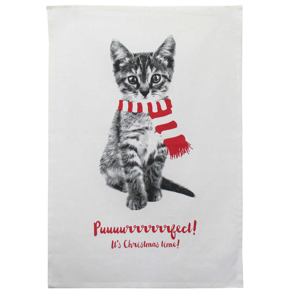 Purrrfect Kitty tea Towel