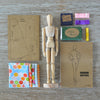 Wooden Toy - Seedling The Fashion Designers Kit - Dress Up Game - Wood/Multi