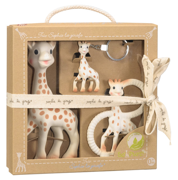 Baby Teething Toy - Sophie The Giraffe Trio - So Pure, Natural Teething Toy