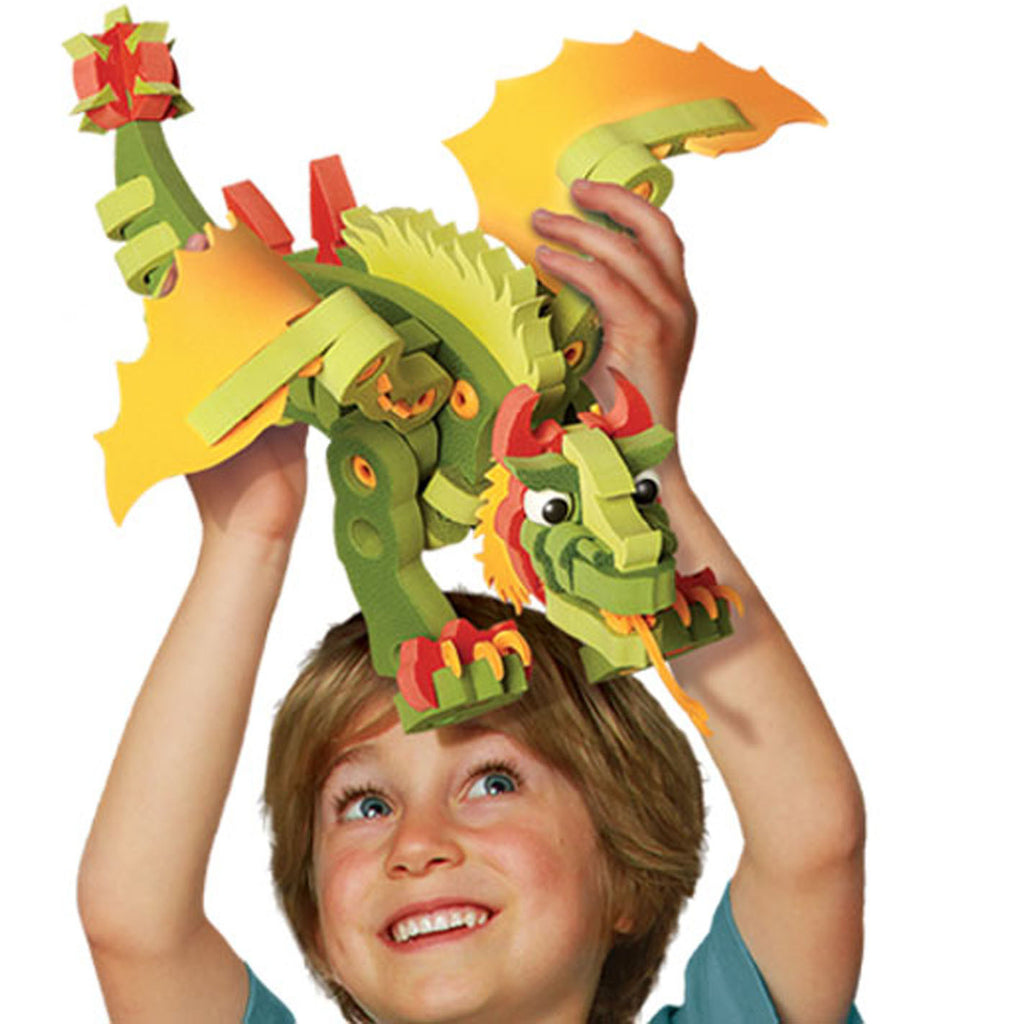 Kids Toy - Bloco Combat Dragon - Dragon Toy - Green