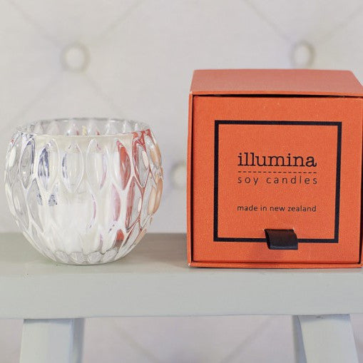 Illumina Diamond Cut Crystal Candle with Orange Box 