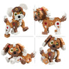 Kids Toy - Bloco Build A Friend Puppy - Animal Toy - Brown