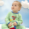 Baby Onesie - Albetta Rocket Baby Grows - Green, 0-12 Months